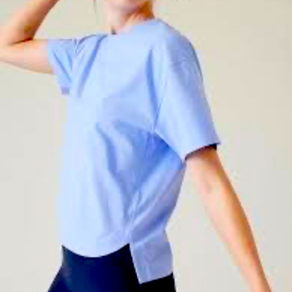 Athleta Effortless Tee in Swallowtail Blue - Picture 7 of 15